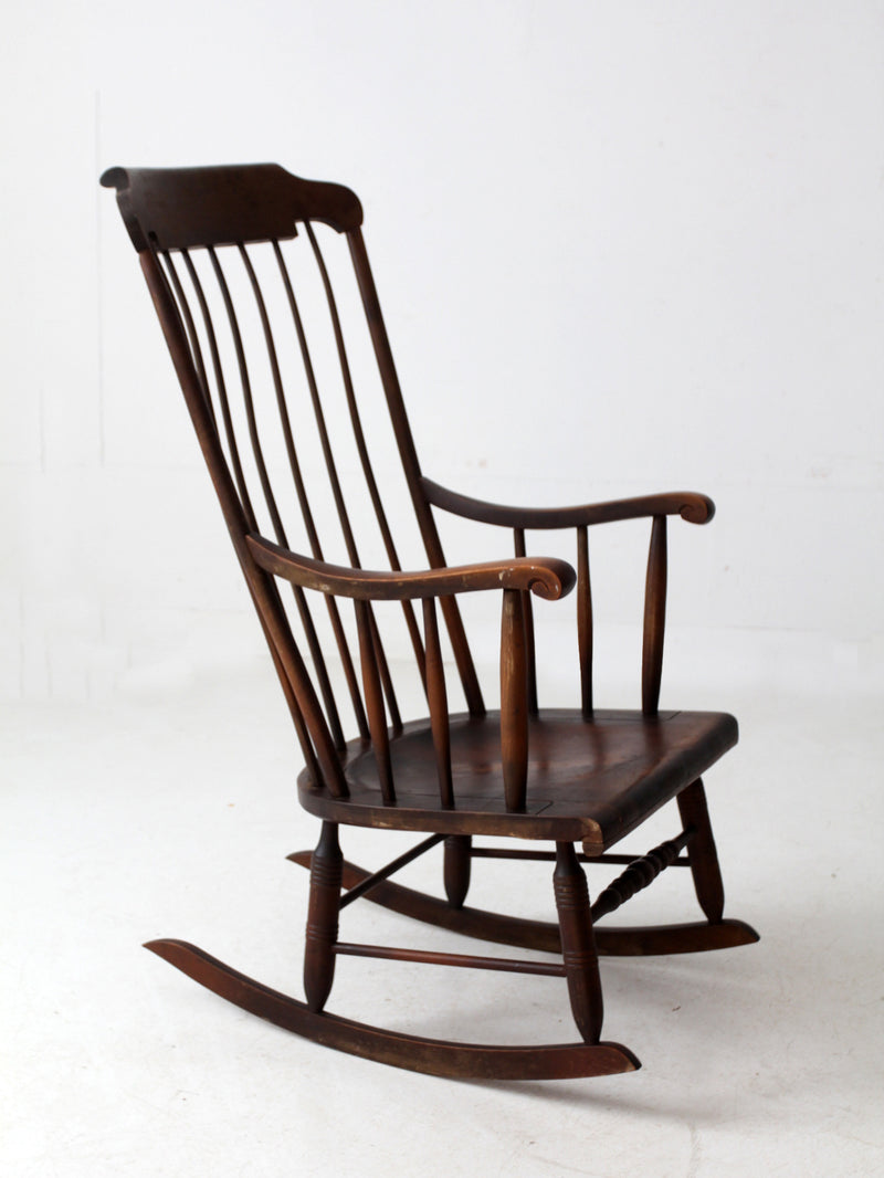 antique American Windsor rocking chair