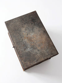 antique railroad conductor's box with original railway paperwork