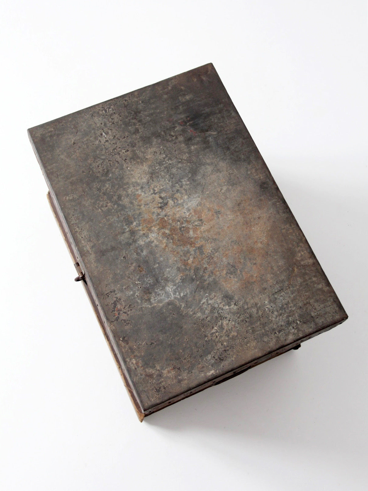 antique railroad conductor's box with original railway paperwork