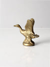 vintage brass duck figurine