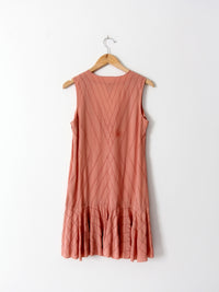 Twenty8Twelve blush pink drop waist mini dress