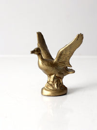 vintage brass duck figurine