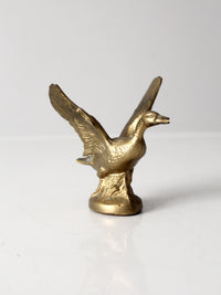 vintage brass duck figurine