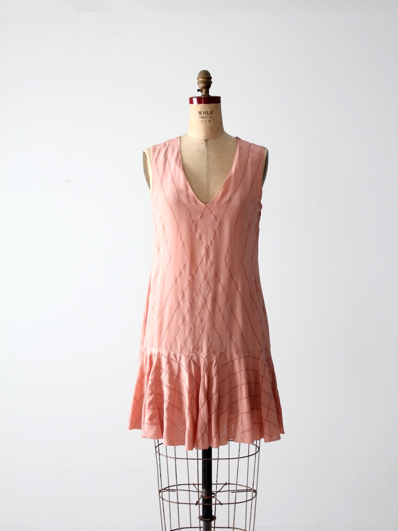 Twenty8Twelve blush pink drop waist mini dress