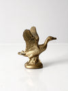 vintage brass duck figurine