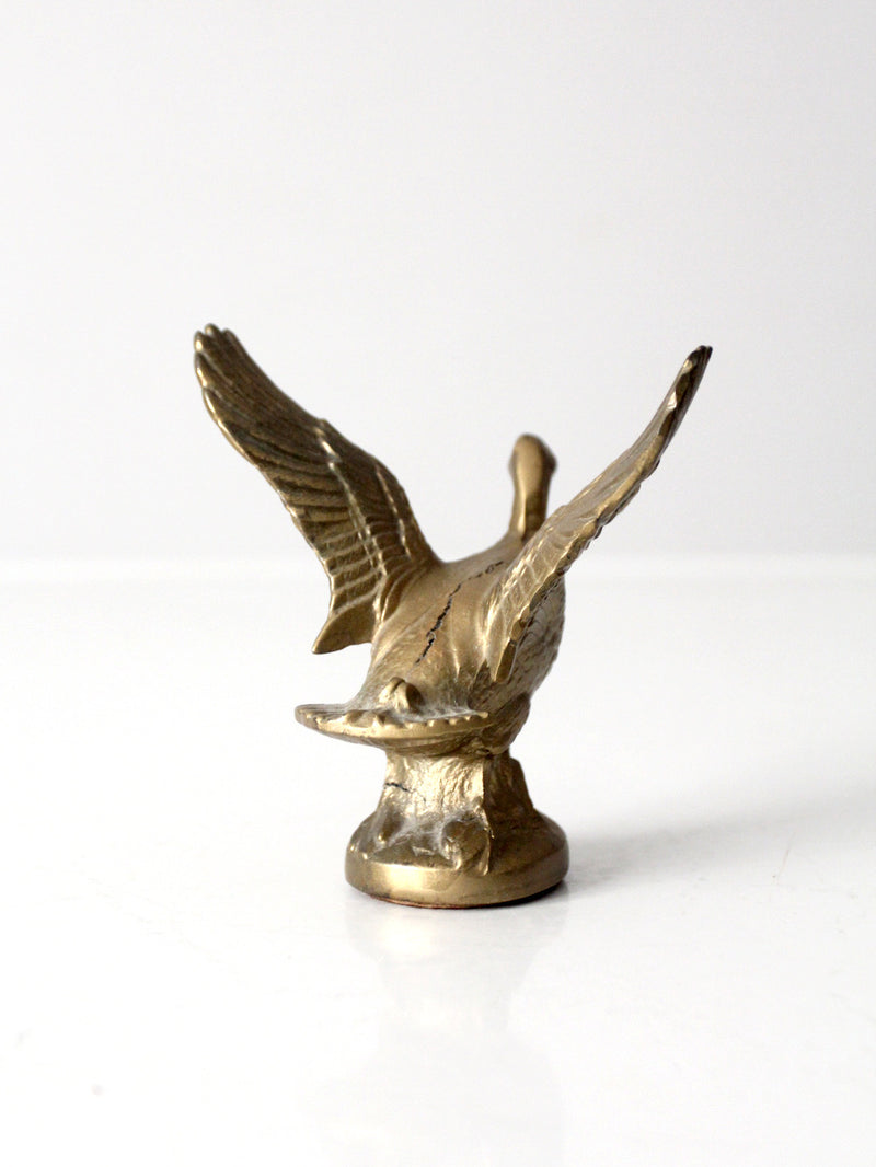 vintage brass duck figurine