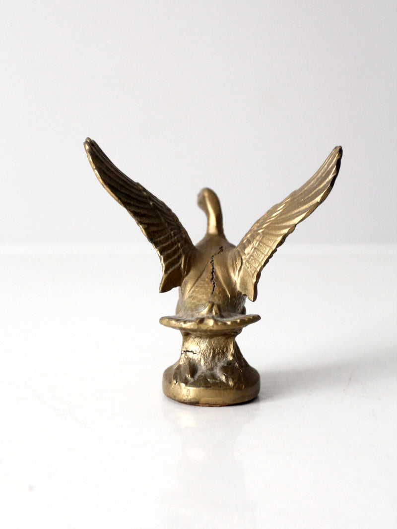 vintage brass duck figurine