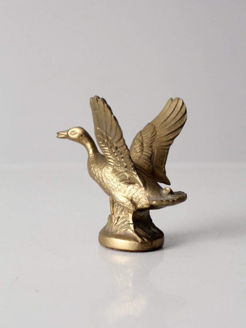 vintage brass duck figurine