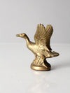 vintage brass duck figurine