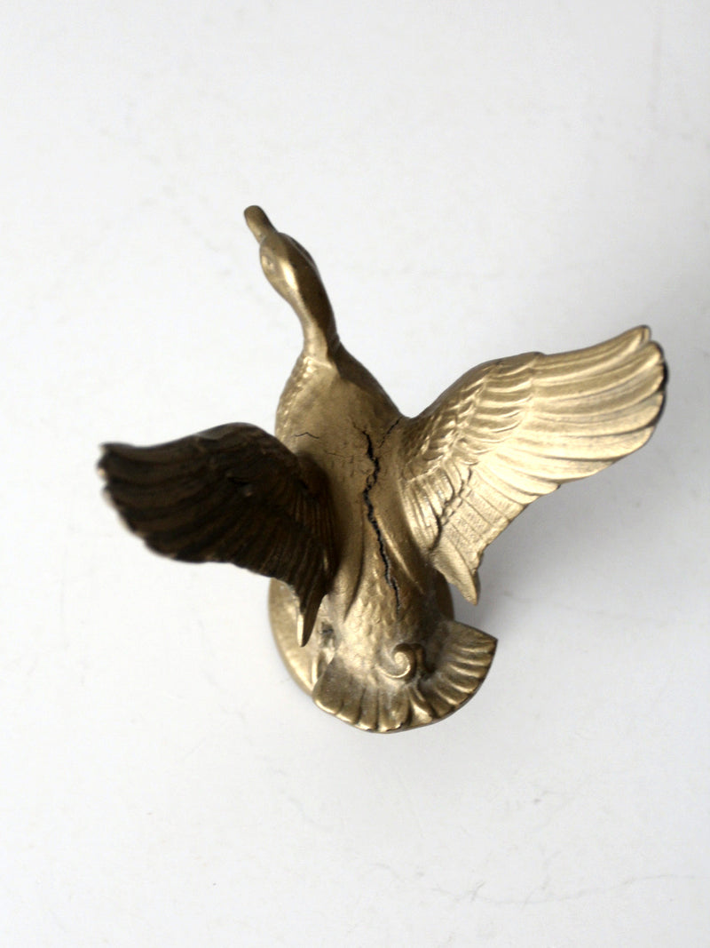 vintage brass duck figurine