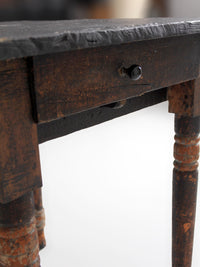 antique primitive end table with drawer