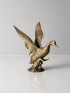 vintage brass duck figurine