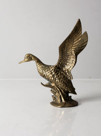 vintage brass duck figurine