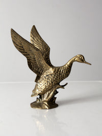 vintage brass duck figurine