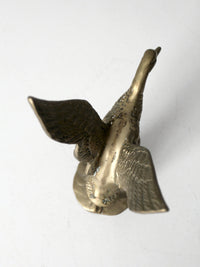 vintage brass duck figurine