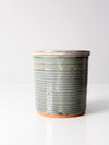 vintage studio pottery cache pot vase