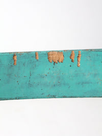 antique American painted ladder back rush seat chair