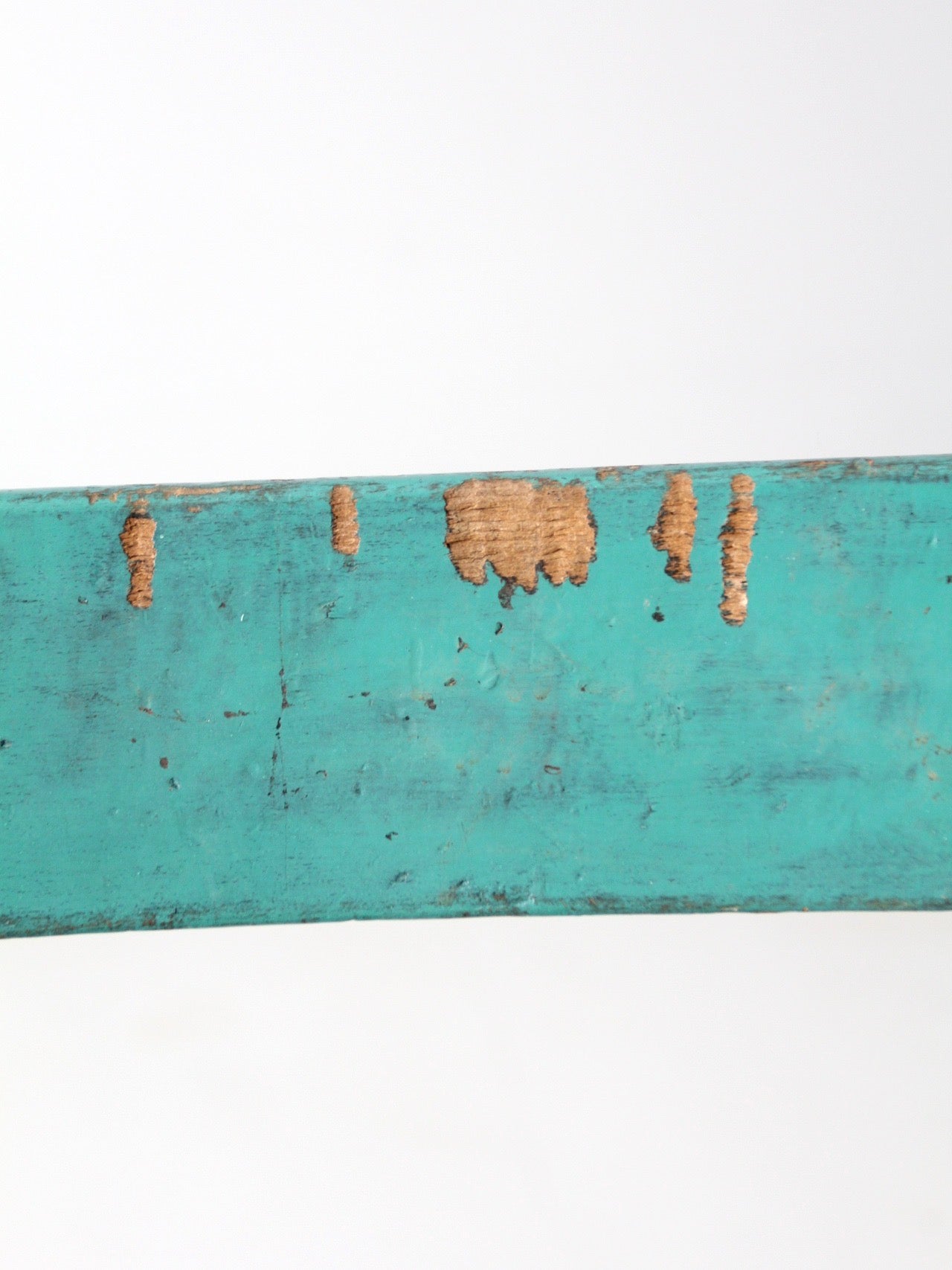 antique American painted ladder back rush seat chair