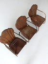 mid century children's metal patio chairs set 3