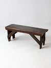 primitive antique rustic farmhouse bench