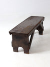 primitive antique rustic farmhouse bench