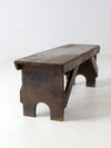 primitive antique rustic farmhouse bench