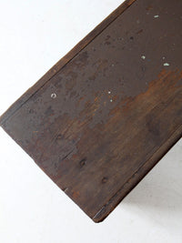 primitive antique rustic farmhouse bench
