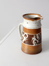 vintage studio pottery pitcher