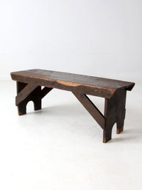 primitive antique rustic farmhouse bench