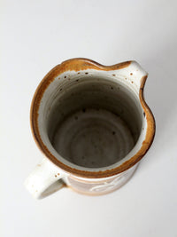 vintage studio pottery pitcher