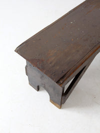 primitive antique rustic farmhouse bench