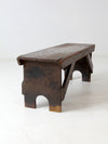 primitive antique rustic farmhouse bench