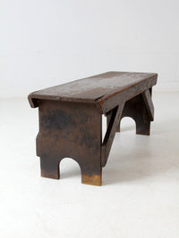 primitive antique rustic farmhouse bench