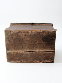 antique railroad conductor's box with original railway paperwork