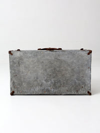 antique galvanized metal travel case
