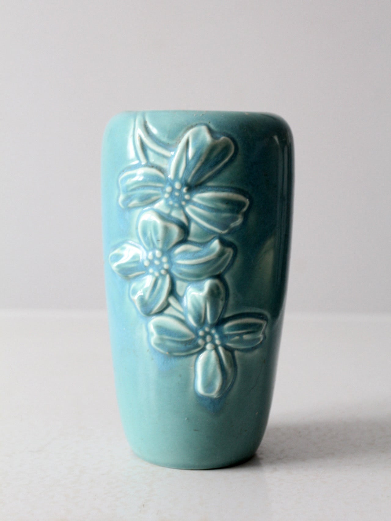  WORCESTER DOGWOOD FLOWER VACE！ mid century Haeger dogwood pottery vase – 86 Vintage