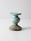 vintage pottery candle pedestal