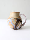 vintage studio pottery pitcher