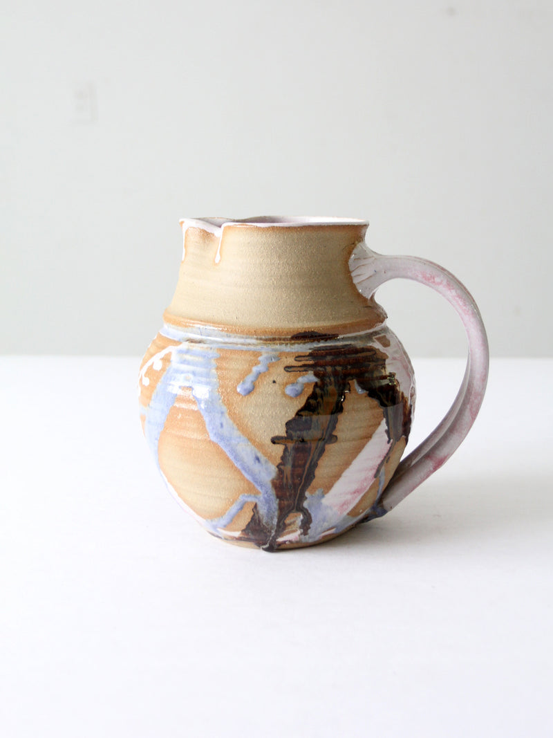 vintage studio pottery pitcher
