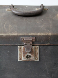 antique industrial travel case trunk