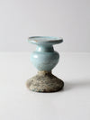 vintage pottery candle pedestal