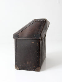 antique industrial travel case trunk