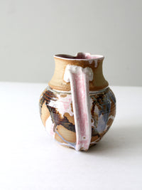 vintage studio pottery pitcher