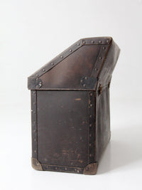 antique industrial travel case trunk