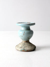 vintage pottery candle pedestal