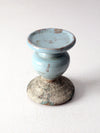 vintage pottery candle pedestal