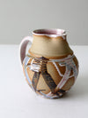 vintage studio pottery pitcher