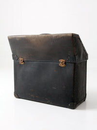 antique industrial travel case trunk