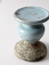 vintage pottery candle pedestal