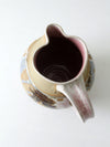 vintage studio pottery pitcher